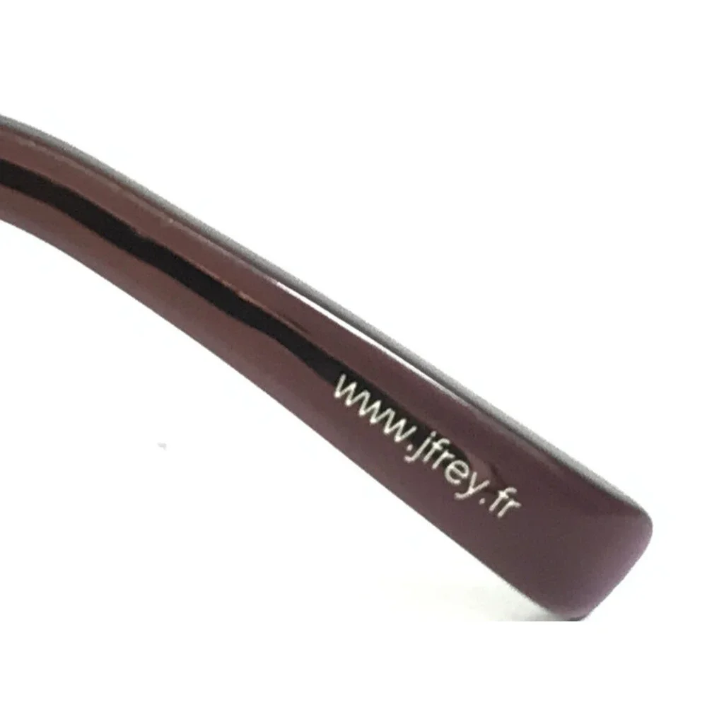 J.F. Rey Eyeglasses Frames JF2551 0075 Matte Black Purple Half Rim 52-18-134